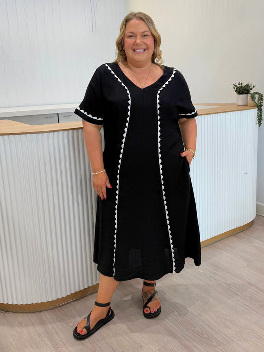 Clarity Del Mar Dress (Black)