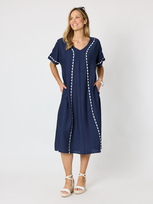 Clarity Del Mar Dress (Navy)