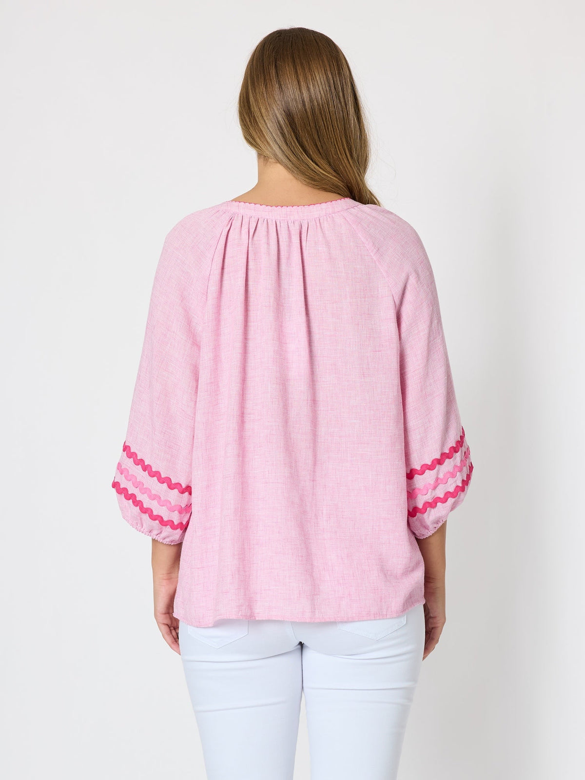 Threadz Canopy Ric Rac Top (Lipstick)