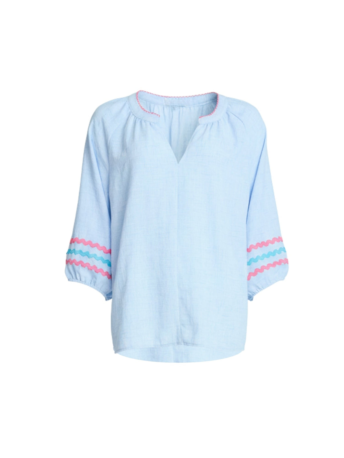 Threadz Canopy Ric Rac Top (Pale Blue)