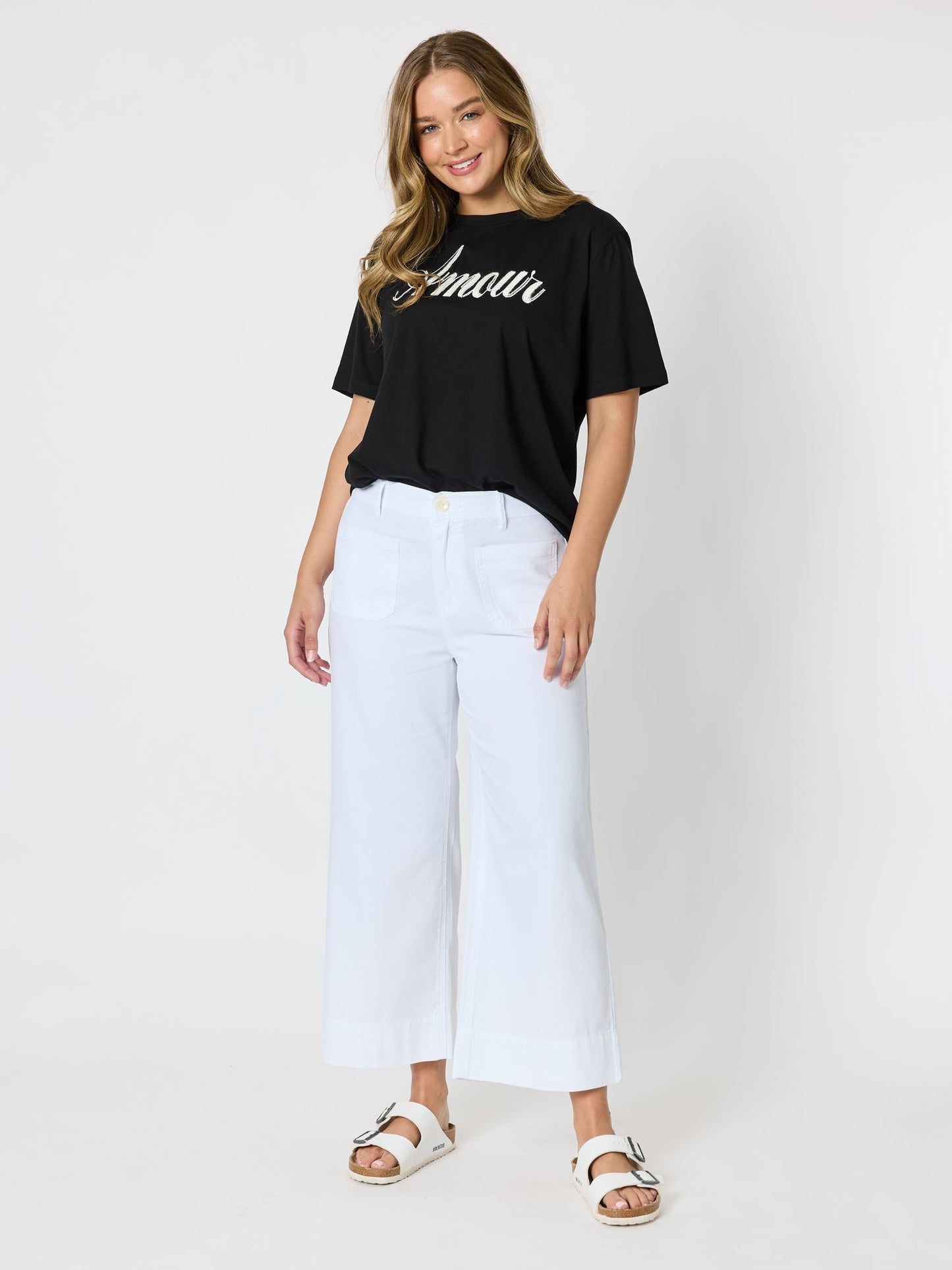 Threadz Amour Noir Embroidered Tee (Black)
