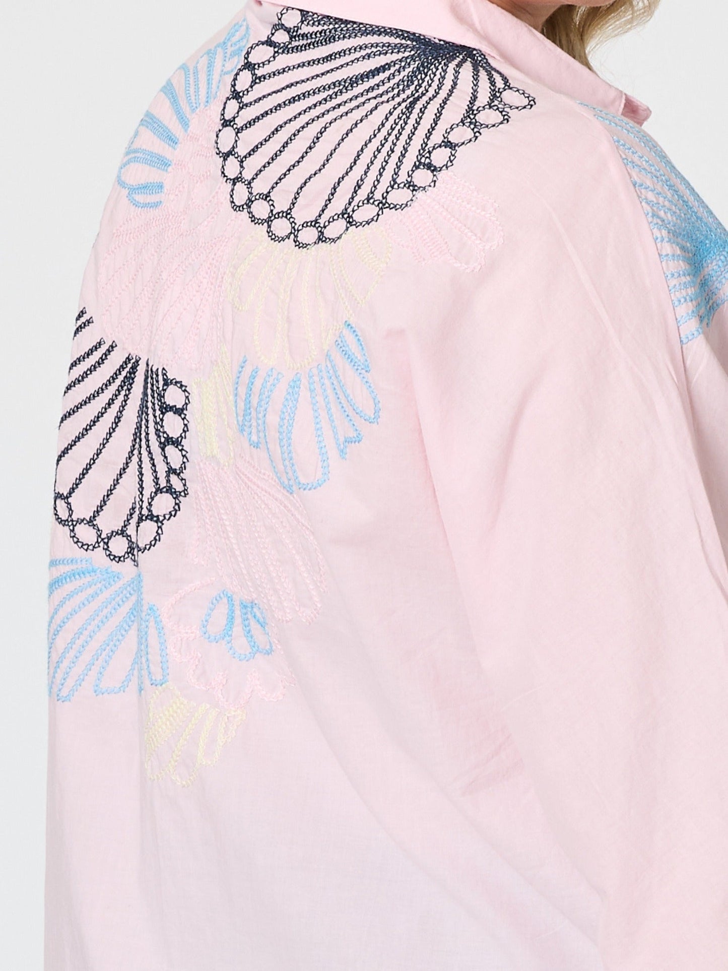 Gordon Smith Oasis Cotton Embroidered Shirt (Pink)