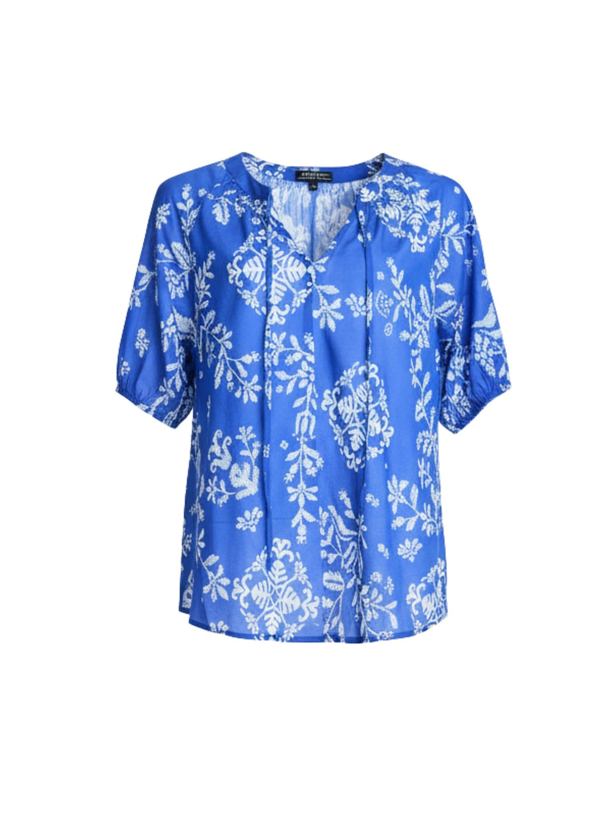 Gordon Smith Azure Garden Floral Print Top (Azure White)