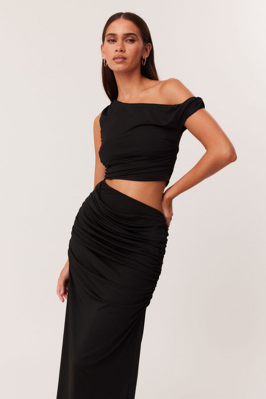 SNDYS RIKKE MAXI DRESS (Black)
