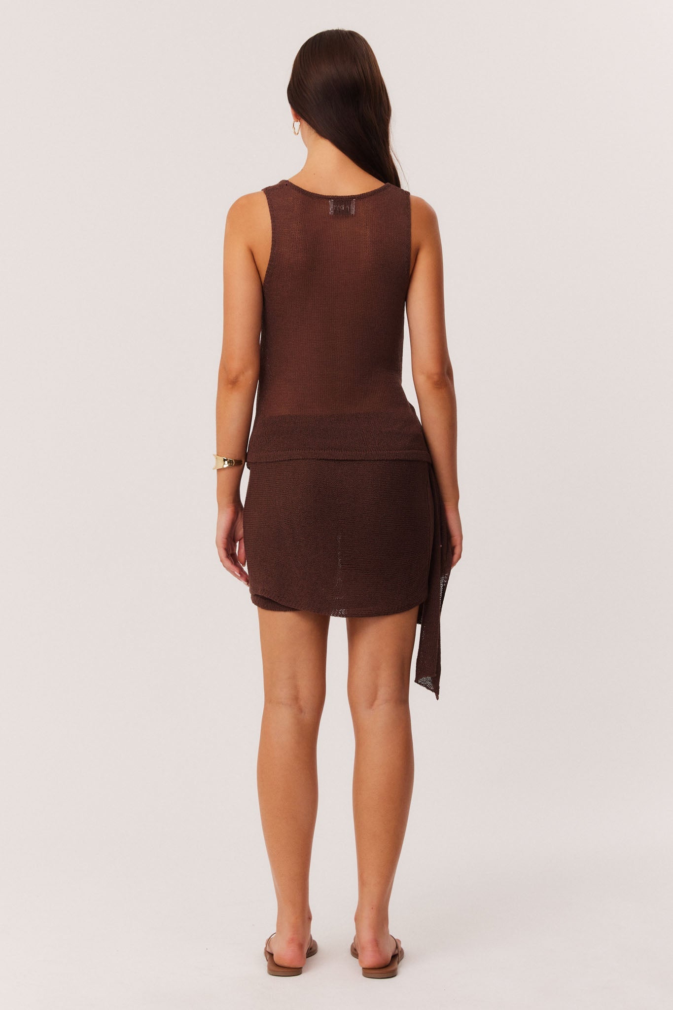 SNDYS MINDY WRAP TOP (Chocolate)