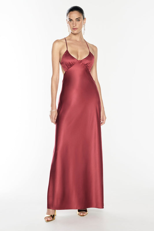 Saturation Point Slip Dress (Rouge)