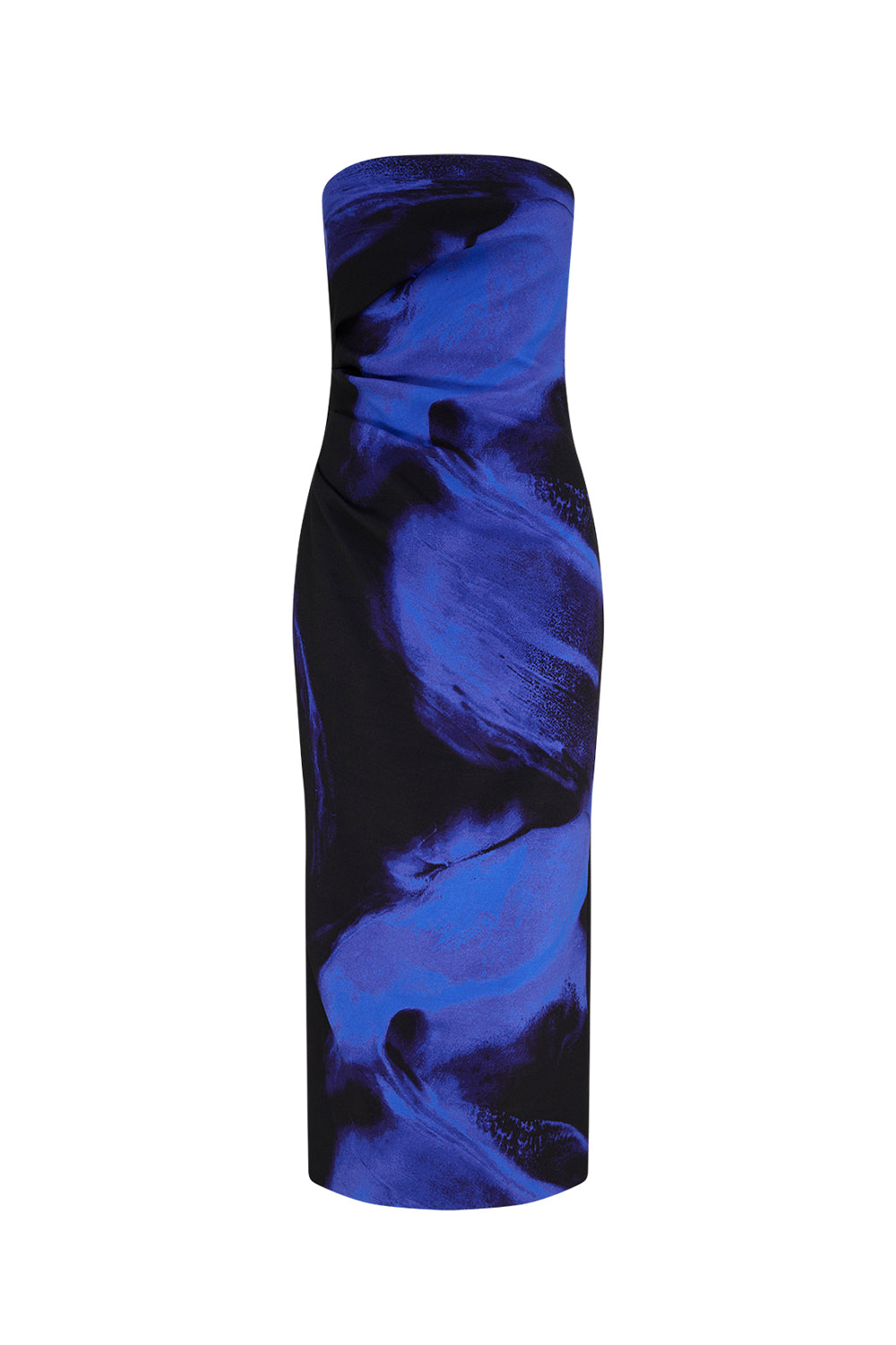 Life Electric Strapless Dress (Cobalt / Black)