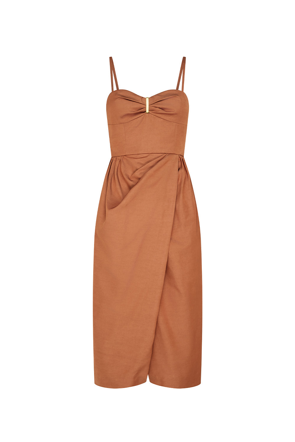 Under The Sun Midi Dress (Chestnut)