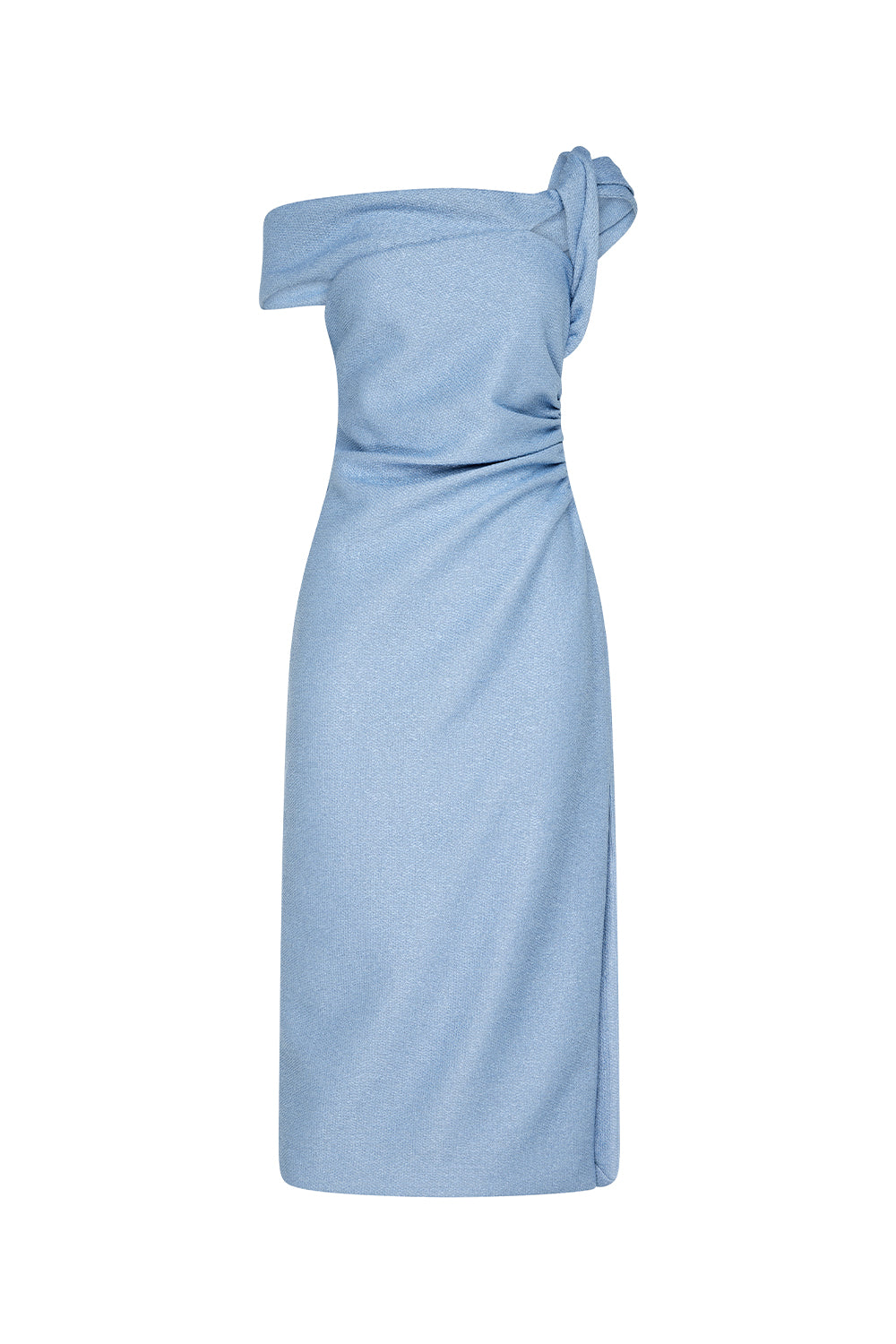 Azure Drift Midi Dress (Blue)