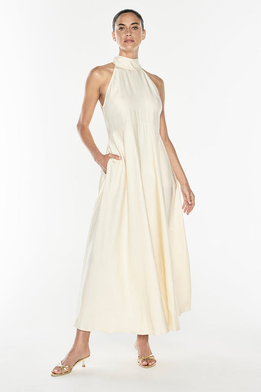 Love Philosophy Halter Dress (Champagne)