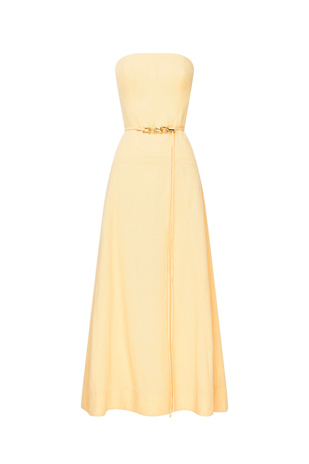 Chasing Sunsets Strapless Dress (Honeycomb)