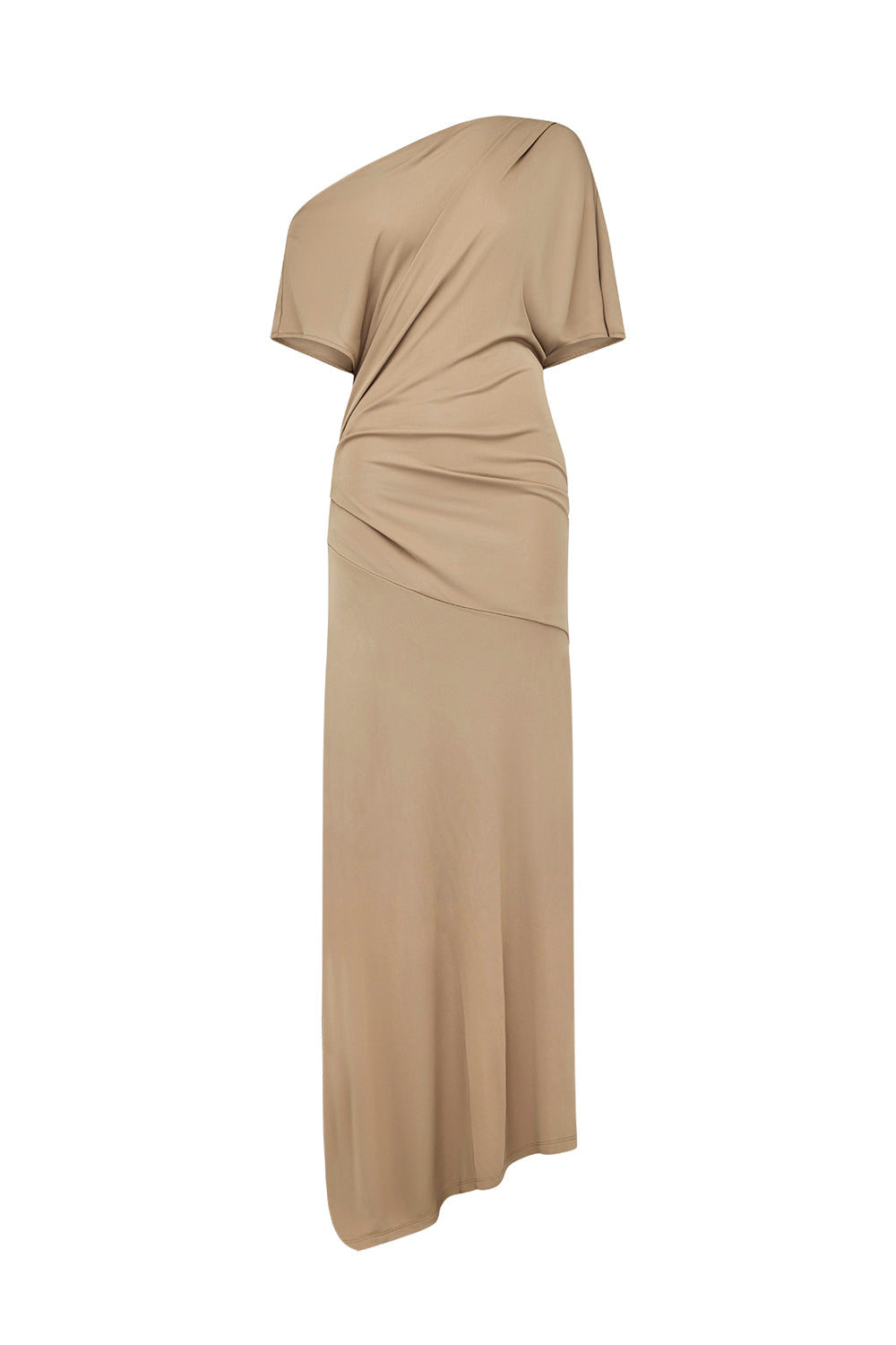 Image of Dresses. Productname: Sweet Days Drape Dress in Taupe colour by brand - Manning Cartell