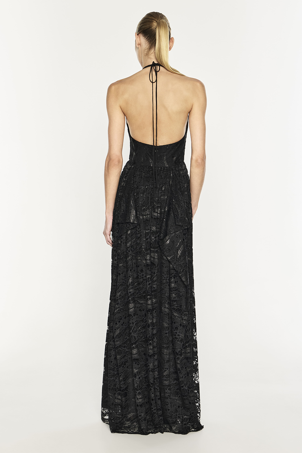 Masterpiece Halter Dress (Black)