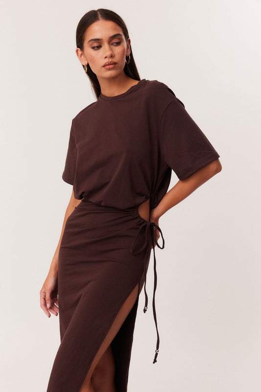 SNDYS LOLA MAXI DRESS (Chocolate)