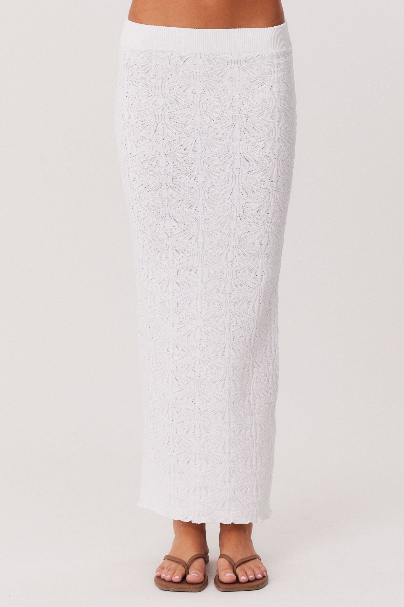 SNDYS JOSEFINA MAXI SKIRT (White)