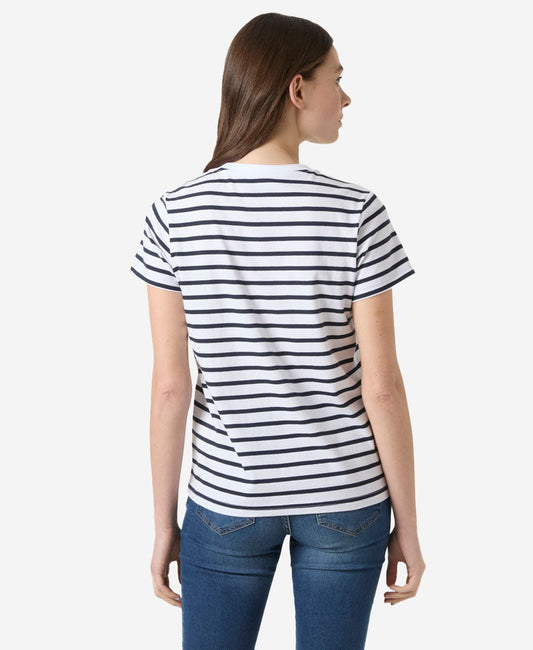 Helly Hansen W CORE GRAPHIC T-SHIRT 2.0 (White Lifestyle Stripe Yd)