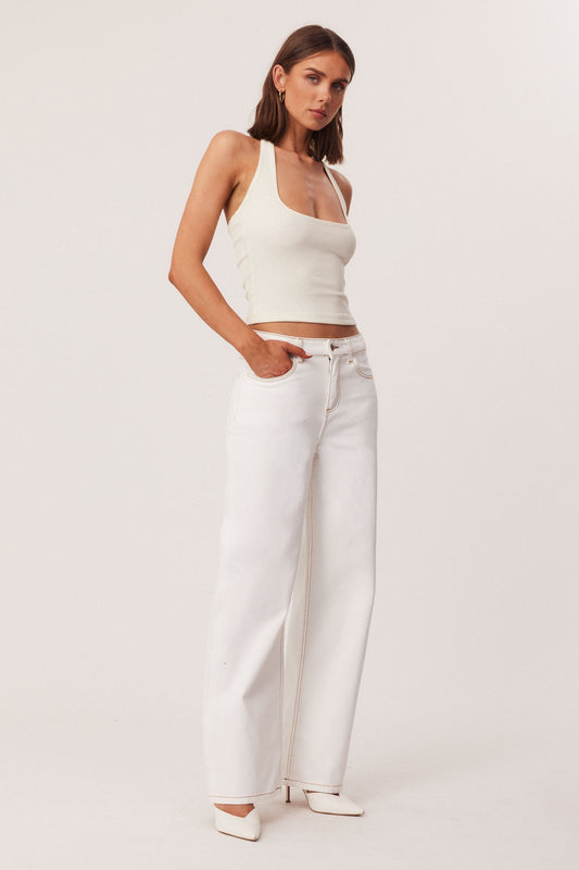 SNDYS RUNE JEANS (White)