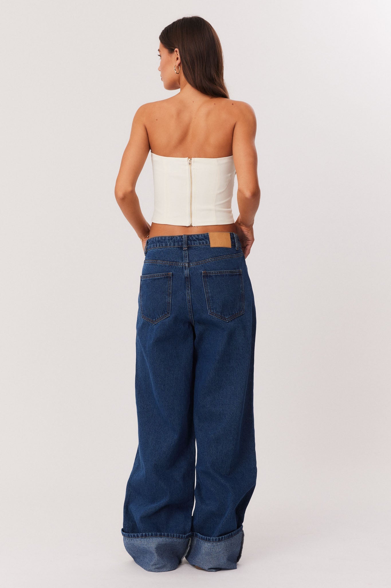 SNDYS ROMA STRAPLESS TOP (Ivory)