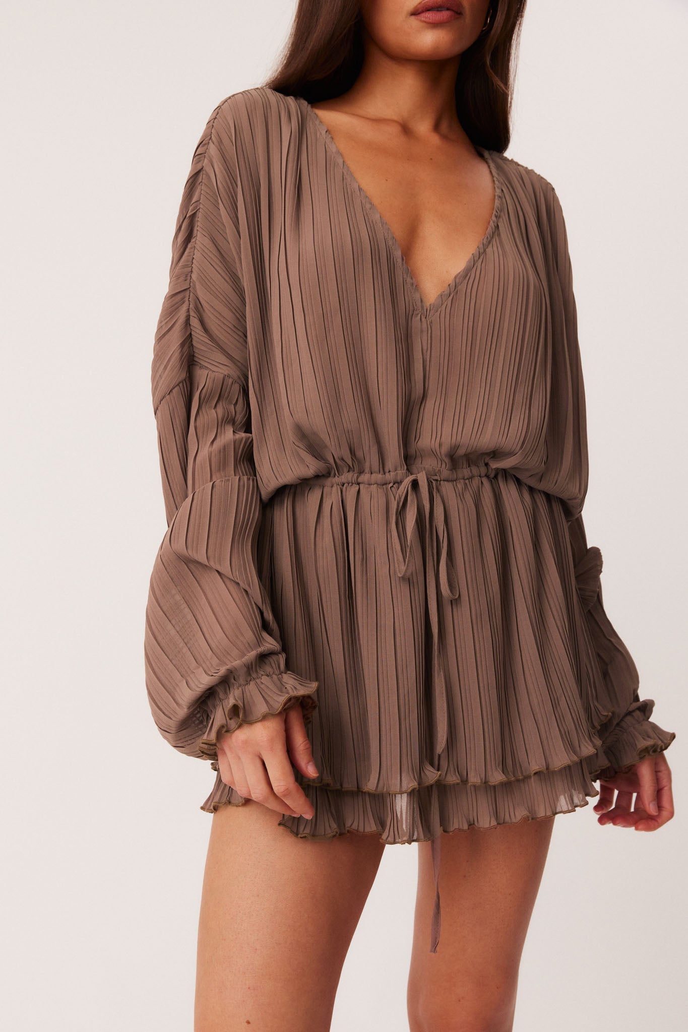 SNDYS DANZA MINI DRESS (Mocha)