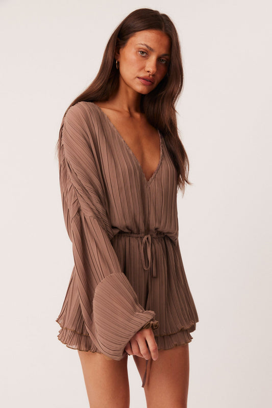 SNDYS DANZA MINI DRESS (Mocha)