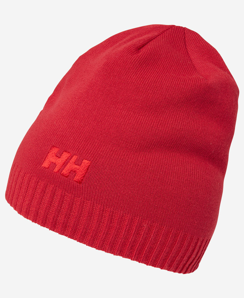 Image of Hats. Product name - BRAND BEANIE, Red in Red colour by brand - Helly Hansen