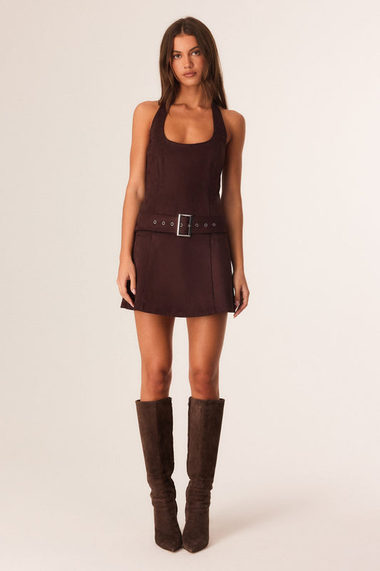 SNDYS WES MINI DRESS (Chocolate)