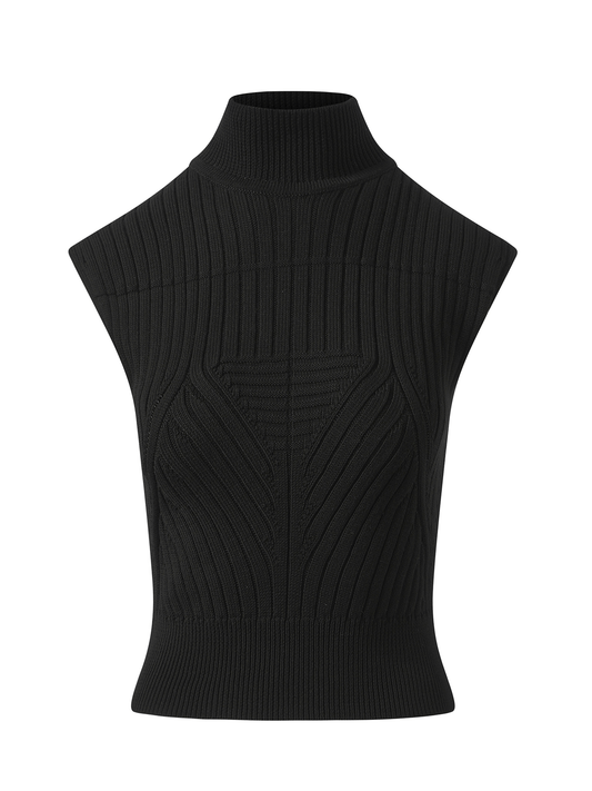 RICK OWENS Megarib Sleeveless Turtle (Black)