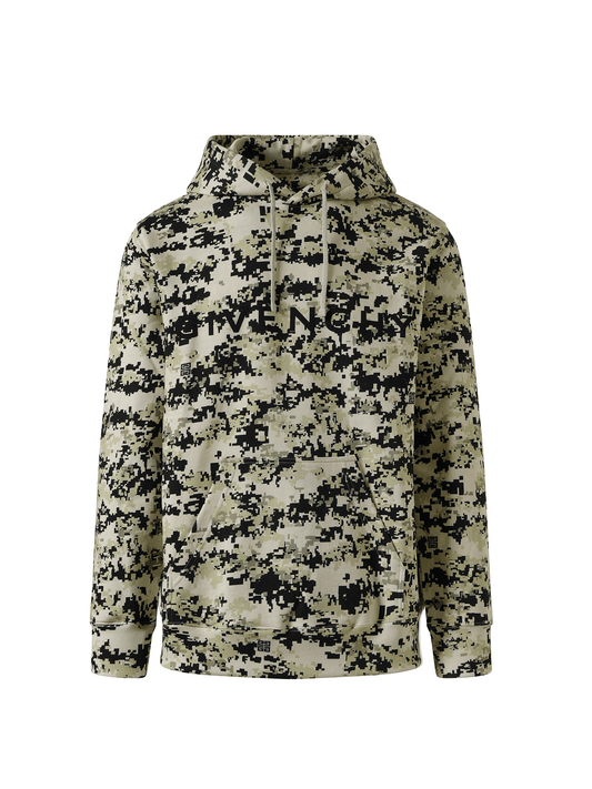 GIVENCHY Camo All Over Hoodie (Beige)