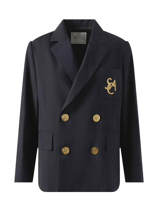 SACAI Emblem Suiting Jacket (Navy)