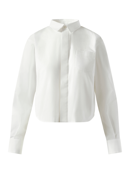 SACAI Poplin Flap Shirt (White)