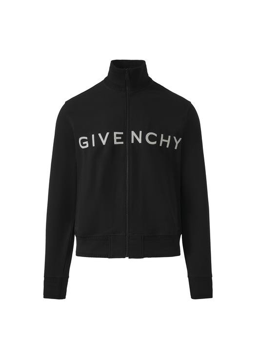 GIVENCHY Dove Tracksuit Zip Through Sweatshirt (Black)
