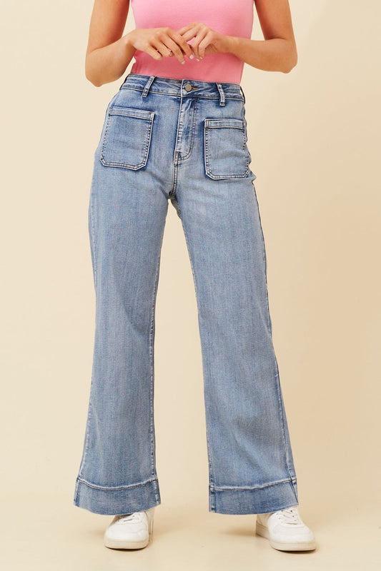 FERRAN WIDE LEG PANTS (Denim)