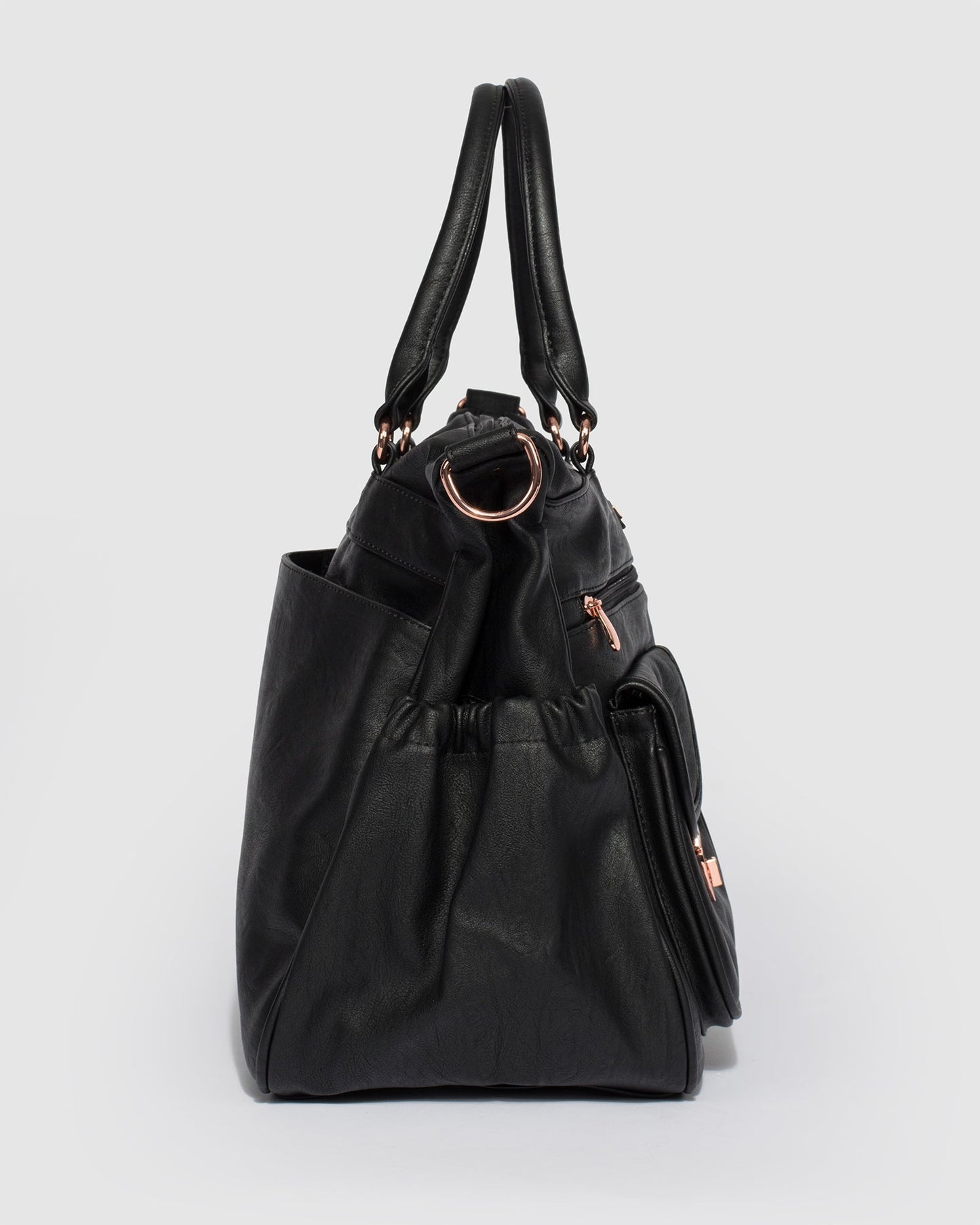 Colette by Colette Hayman And Rose Gold Pocket Baby Bag (Black)