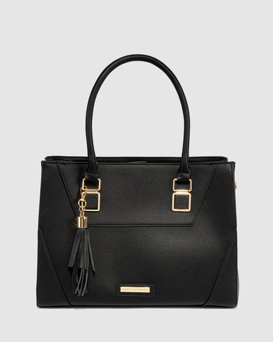 Colette Demi Panel Tote Bag (Black)