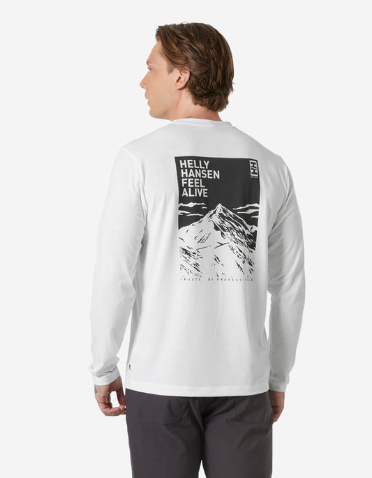 Helly Hansen SKOG GRAPHIC LS TEE (White)