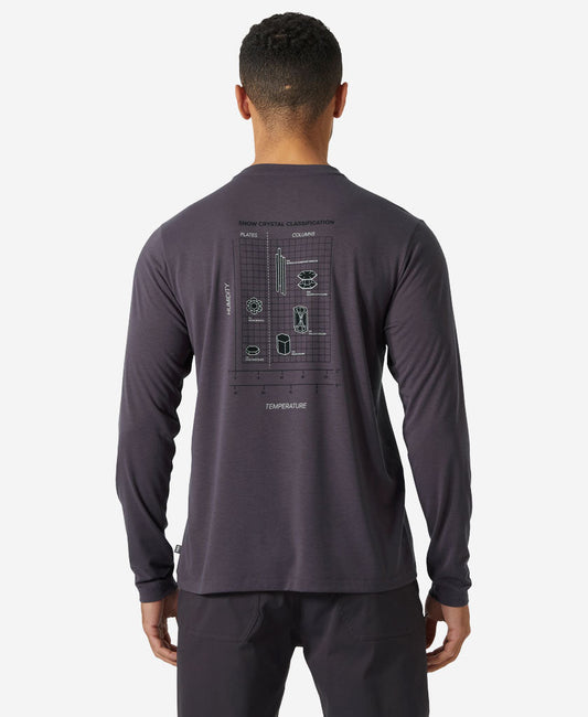Helly Hansen SKOG GRAPHIC LS TEE (Smoked Purple)