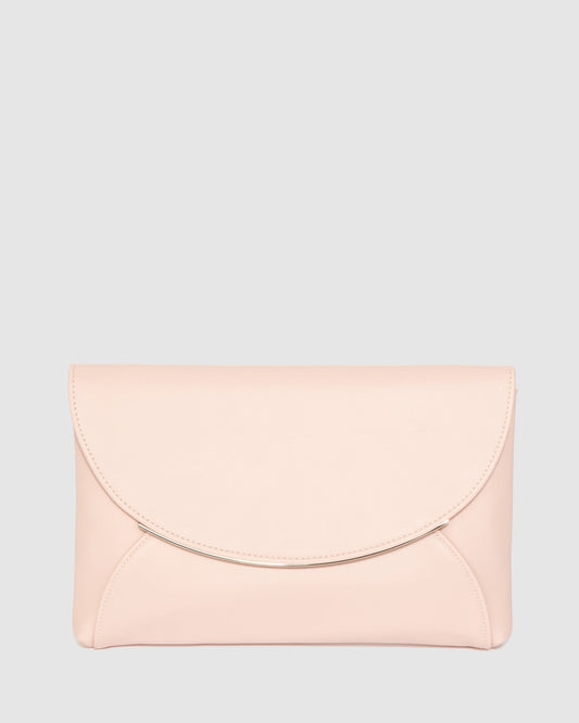 Colette Dalila Envelope Clutch Bag (Pink)