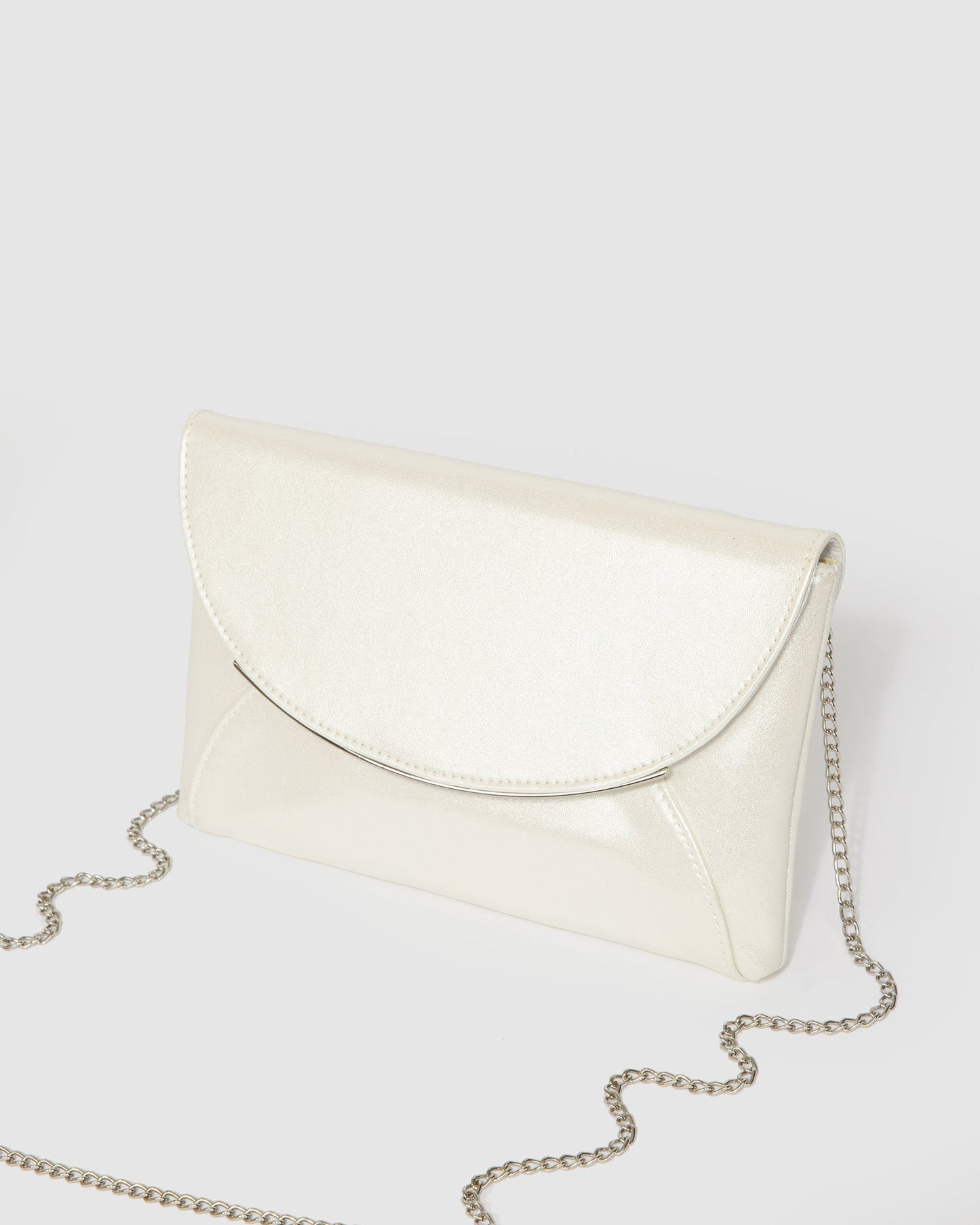Colette by Colette Hayman Dalila Envelope Clutch Bag (Silver)