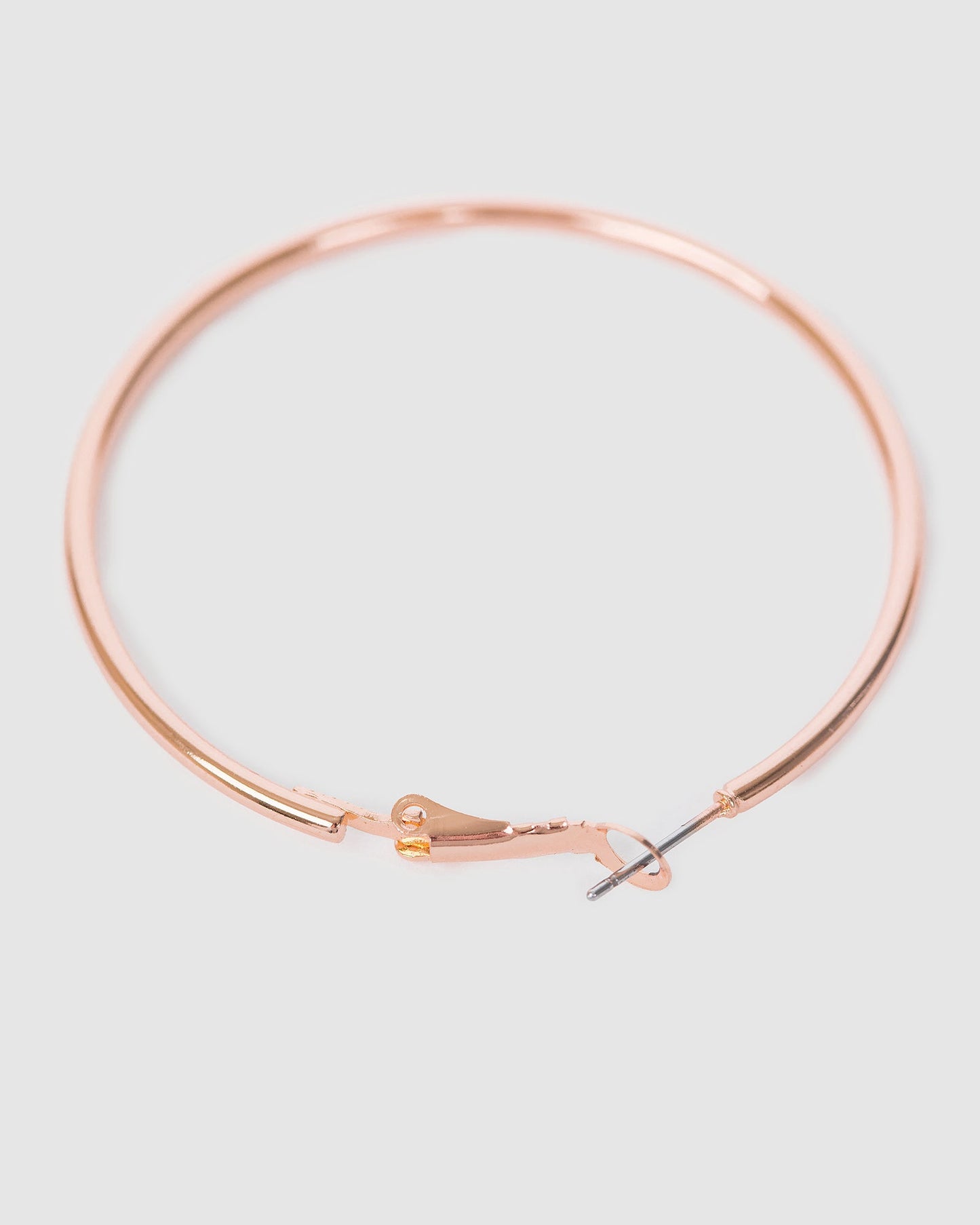 Colette by Colette Hayman Fine Hoop Earrings 50mm (Rose Gold)