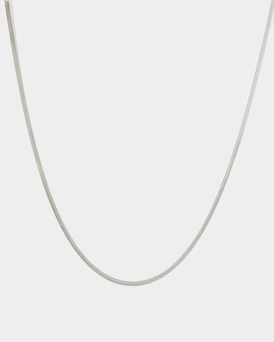 Colette Snake Chain Necklace (Silver)