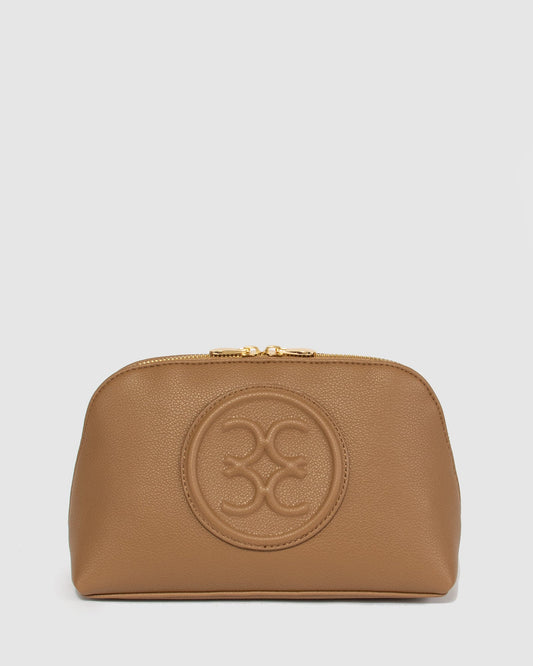 Colette Rita Zip Top Cosmetic Case (Caramel)