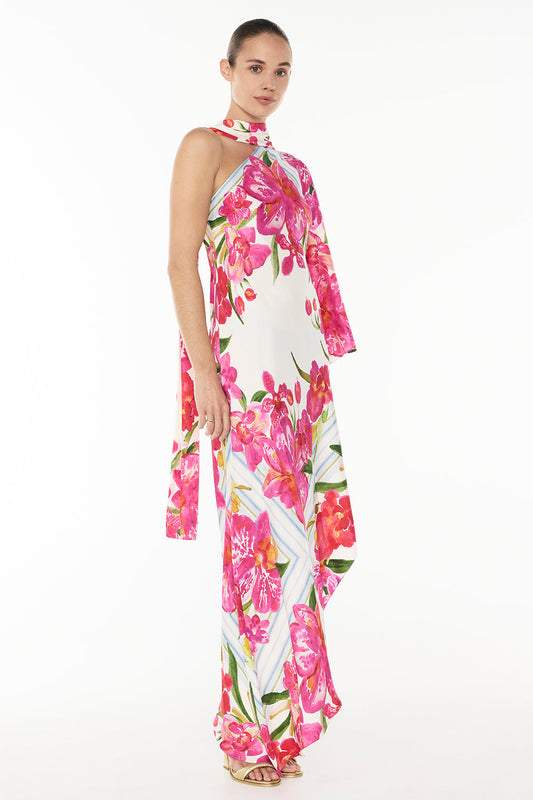 Take Me There Dress (Scarf Floral)