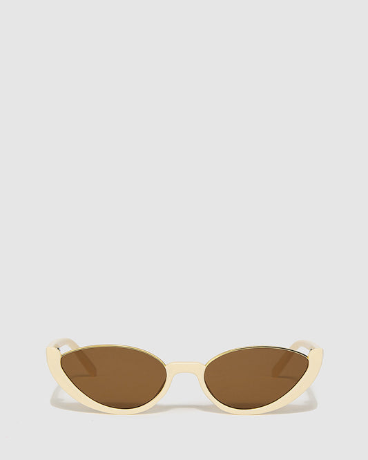 Colette Cateye Open Frame Sunglasses (Ivory)