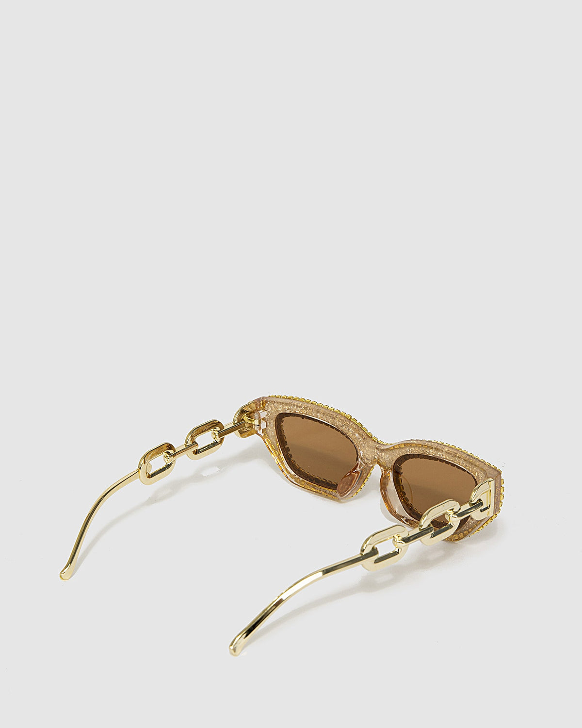 Colette by Colette Hayman Chain Detail Sunglasses (Crystal)