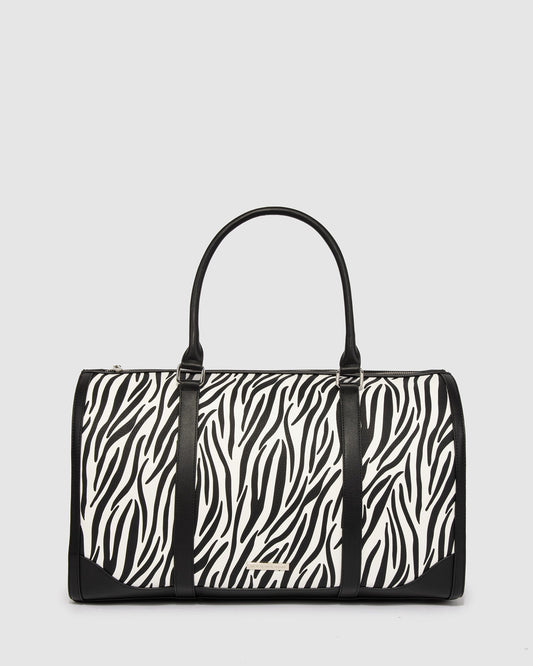 Colette Adeline Strap Weekender (Zebra)