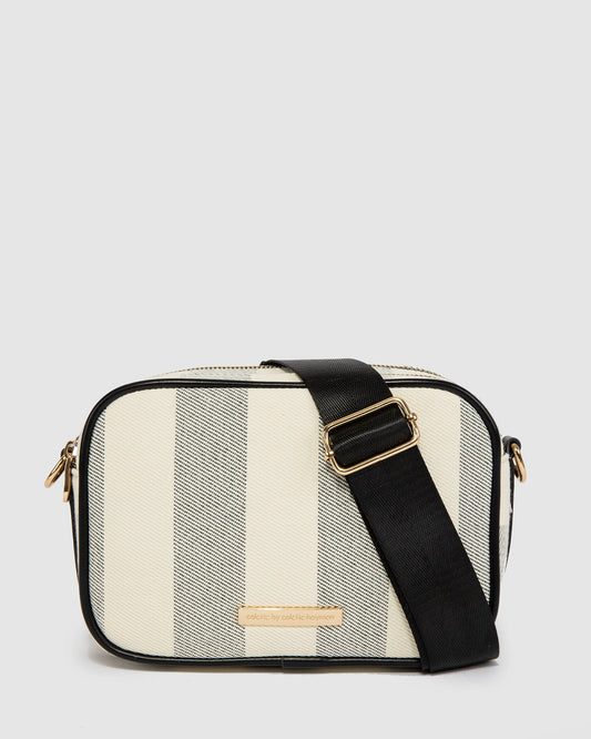 Colette Selina Canvas Crossbody (Black)