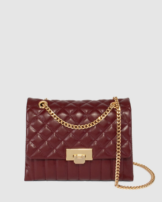 Colette Malia Quilt Crossbody (Berry)