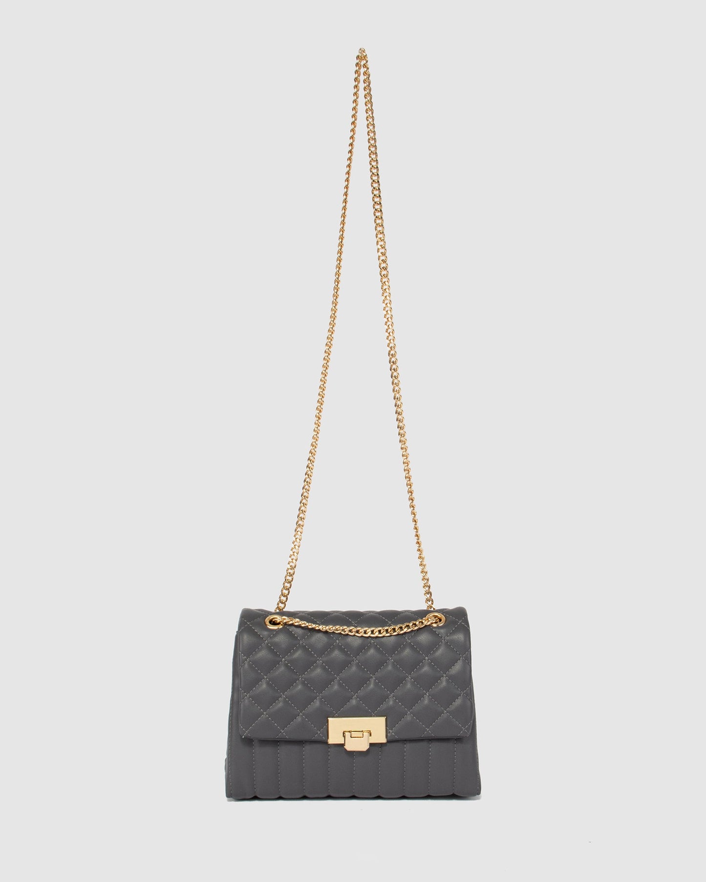 Colette by Colette Hayman Malia Quilt Crossbody (Grey)
