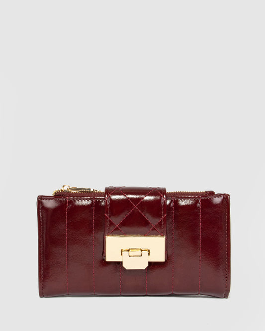 Colette Greta Quilt Wallet (Berry)