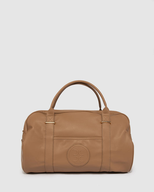 Colette Emboss Logo Weekender (Caramel)